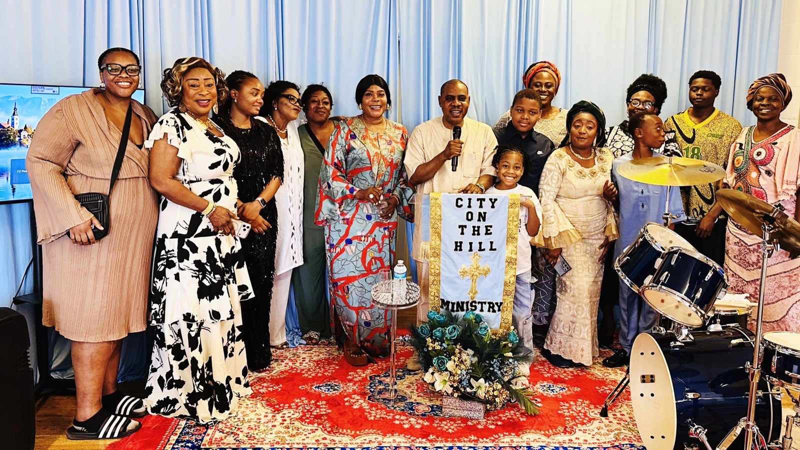 The church family together